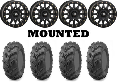 Kit 4 Maxxis Zilla 28x9-14/28x11-14 on HLA1 Beadlock Matte Black 1KXP