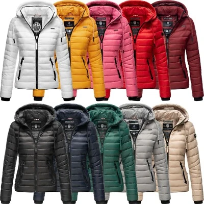 Navahoo Damen Jacke Frühling Steppjacke Übergangsjacke gesteppt Kapuze Lulana - Bild 1 von 4