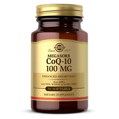 Solgar Megasorb CoQ-10 100 mg 30 Softgels