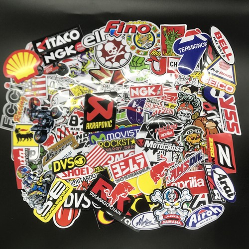 Lot Set of 120 Motorcycle Motocross Decals Stickers Racing ATV UTV Dirtbike Cool