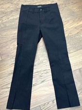 AYR The Sizzle Tonal Seamed Split Hem Pants Black Sz 4 NWOT