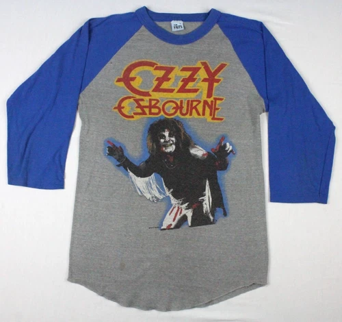 Ozzy Osbourne Vintage Diary Of A Madman Raglan Tour Con 1980s vintage concert t-shirt, vintage, size L, single stitch, B+ condition