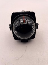 Vintage Airguide Auto Compass The Scottsdale Analog Dash Mount Push Button Light