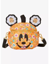 NUEVO Bolso Bandolera Loungefly Disney Mickey Mouse Floral Calabaza