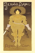 Jeanne d'Arc Poster (1902) Art Nouveau - 24x36” - Rare Reprint 🤯💯!