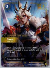 FIORA - WORTHY (ALTERNATE ART) 180A/221 SPIRITFORGED RIFTBOUND FOIL NM/M — live eBay listing