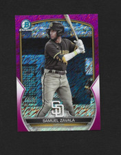 2023 Bowman Chrome Samuel Zavala BCP-241 Fuchsia Shimmer Refractor 26/199
