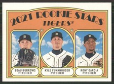 2021 Topps Heritage #71 Beau Burrows RC/Rony Garcia RC/Kyle Funkhouser RC TW1698