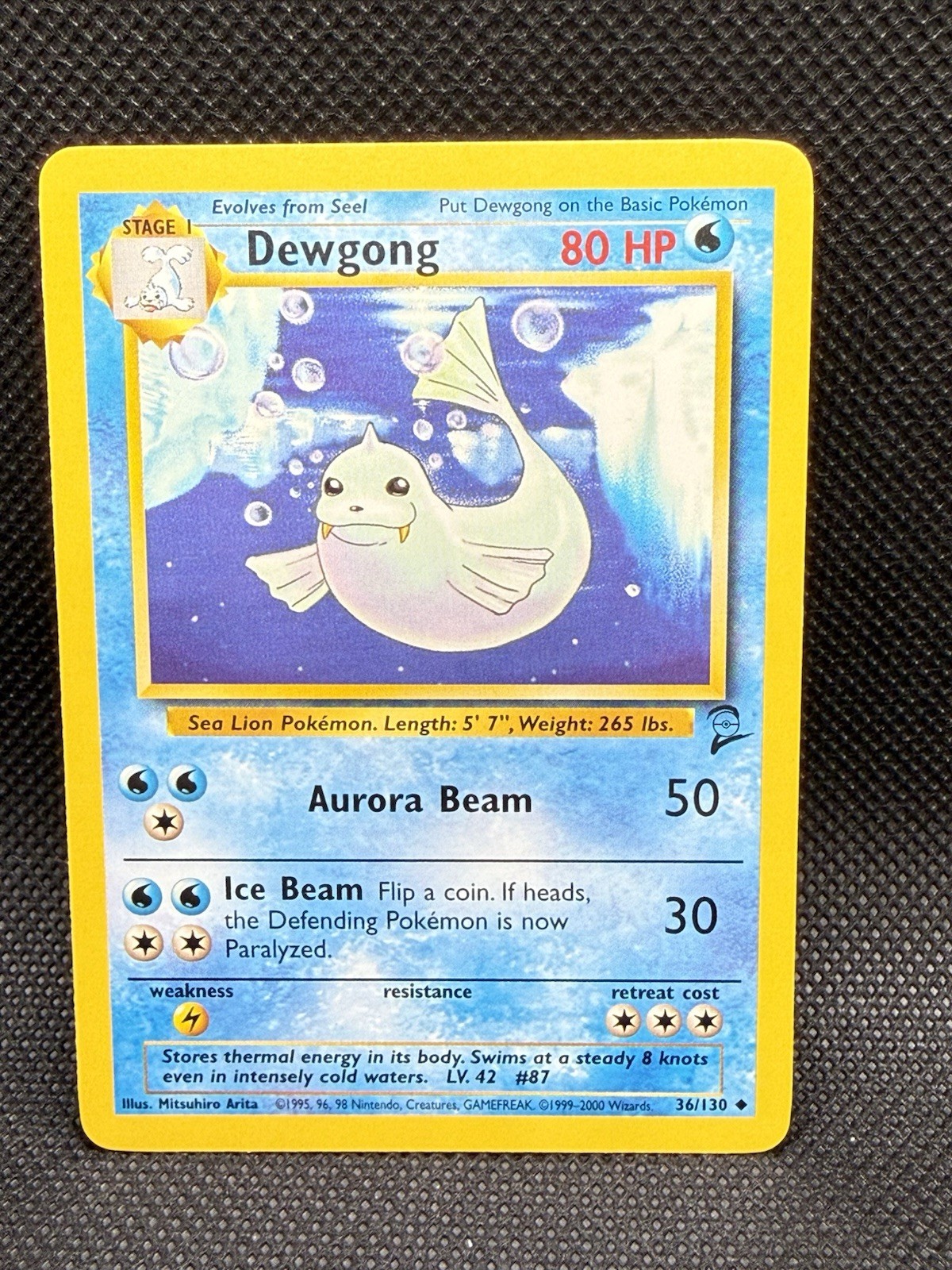 Pokémon TCG Dewgong 36/130 Base Set 2 M/NM