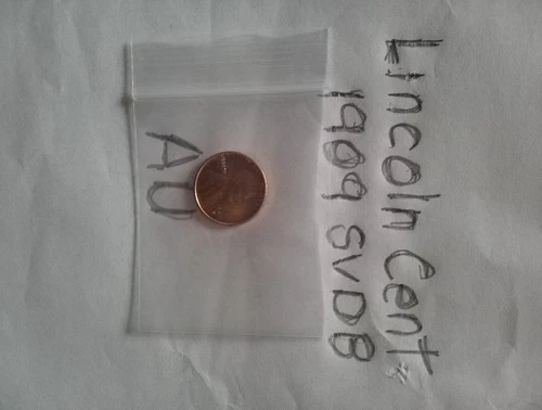 Lincoln Penny 1909 S VDB AU