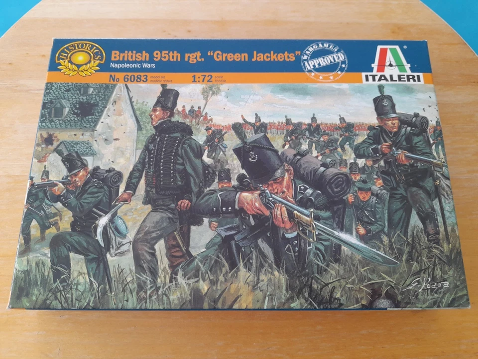 Italeri 1/72 BRITISH 95th REGT "GREEN JACKETS" Napoleonic Figures set 6083  - Image 3 of 4