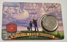 Canada Millennium Series 25 Cent 1999 December Uncirculated