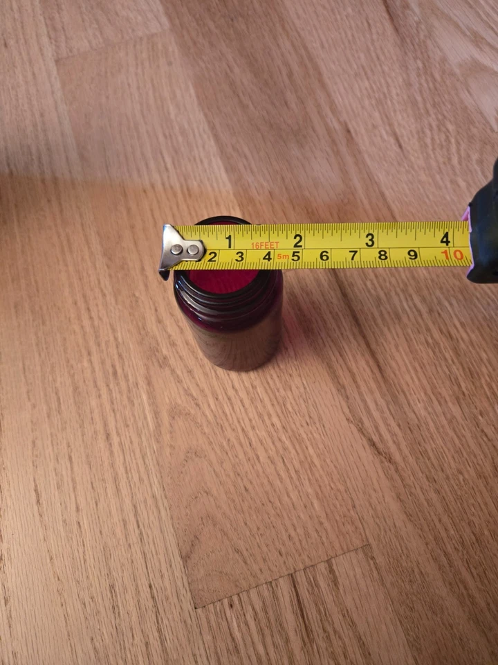 Anchor Hocking Royal Ruby medicine jar - Image 3 of 4