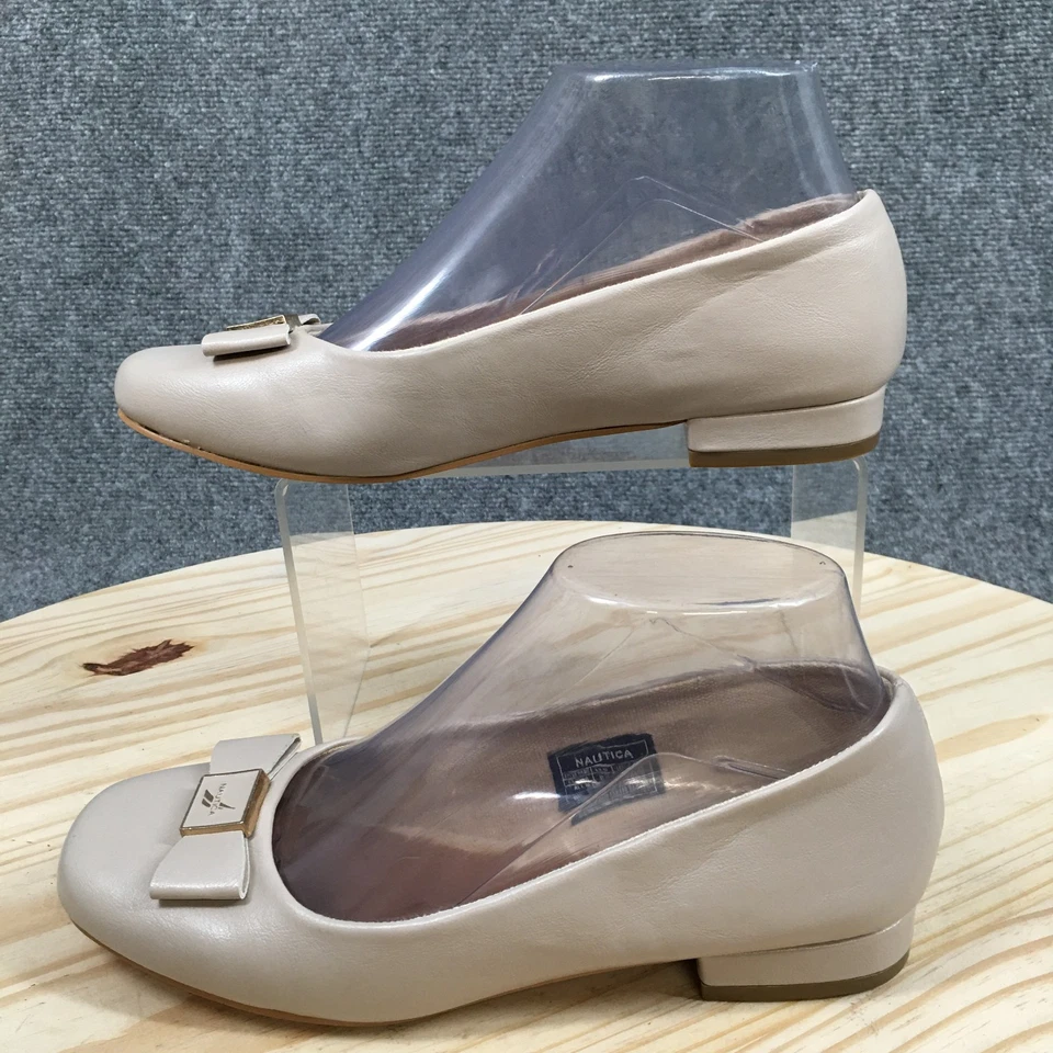 NEW Nautica Shoes Womens 6.5 Cliona Slip On Ballet Flats Brown Faux Leather - Image 2 of 4