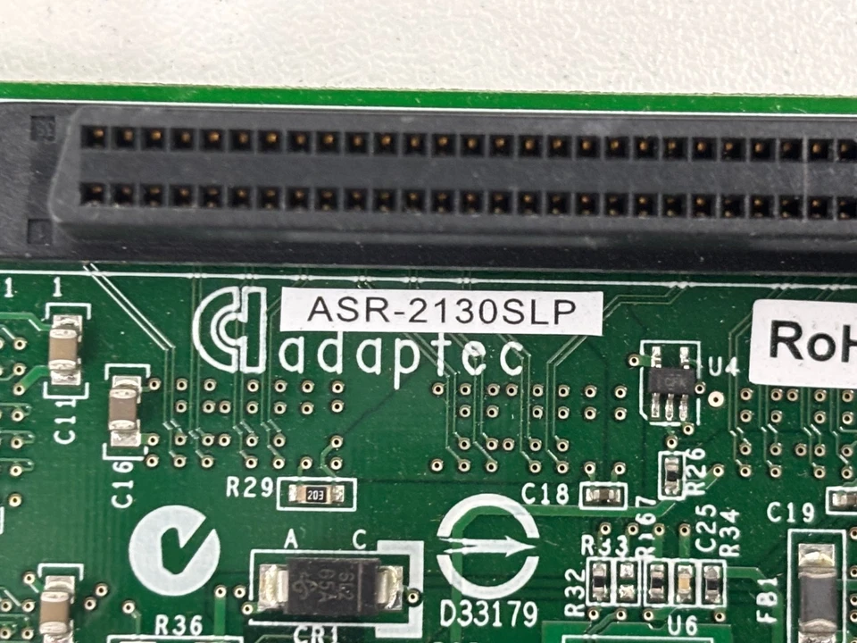 Adaptec ASR-2130SLP/128MB Ultra320 PCI-X SCSI 64-bit 133MHz 128MB Cache - Image 2 of 4