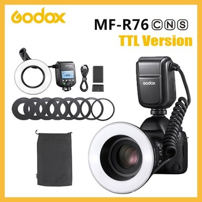 Godox MF-R76C/S/N TTL Version 76Ws Macro Ring Flash Light for Nikon Canon Sony
