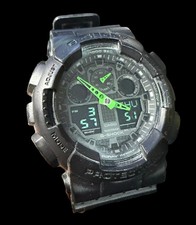 Casio G-Shock GA-100C Black Analog Digital Watch 200M Water Resist Shock Resist