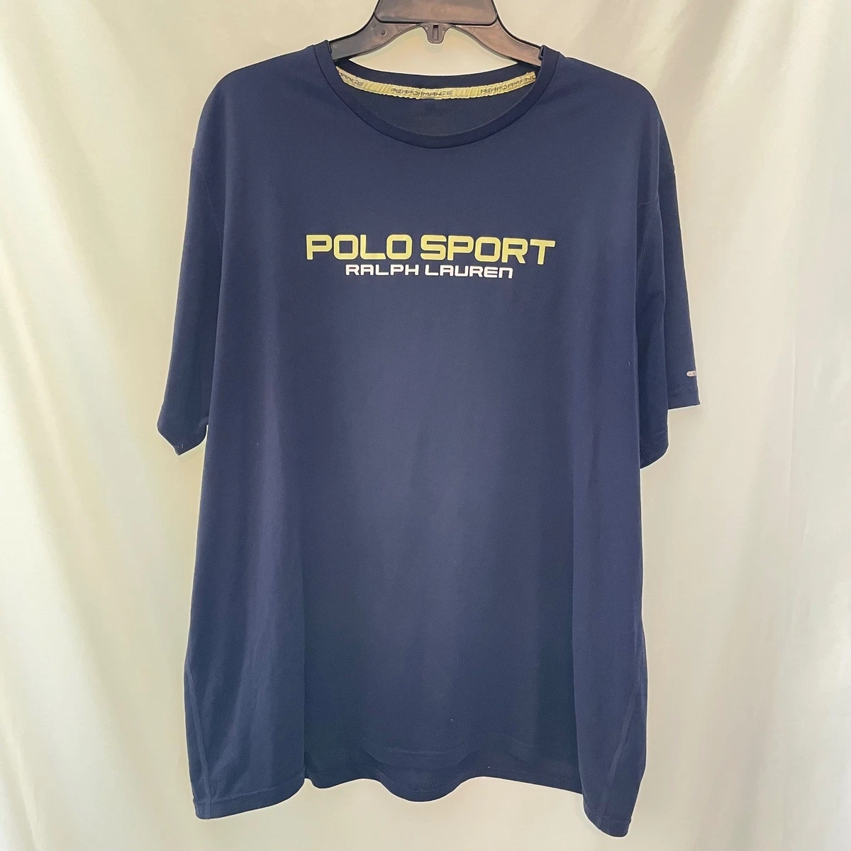 Preços baixos em Roupa Azul Polo Sport Tops for Men | eBay