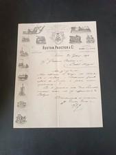 fattura antica Locomobili trebbiatrici, Ruston Proctor & C.Milano