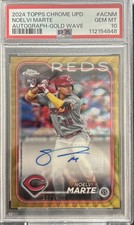2024 TOPPS Baseball CHROME UPD AUTOGRAPHS ACNM NOELVI MARTE GOLD WAVE 39/50