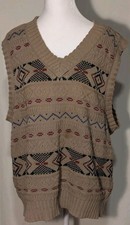Vintage Pendleton Lobo Knit Sweater Vest Medium Southwest USA Made