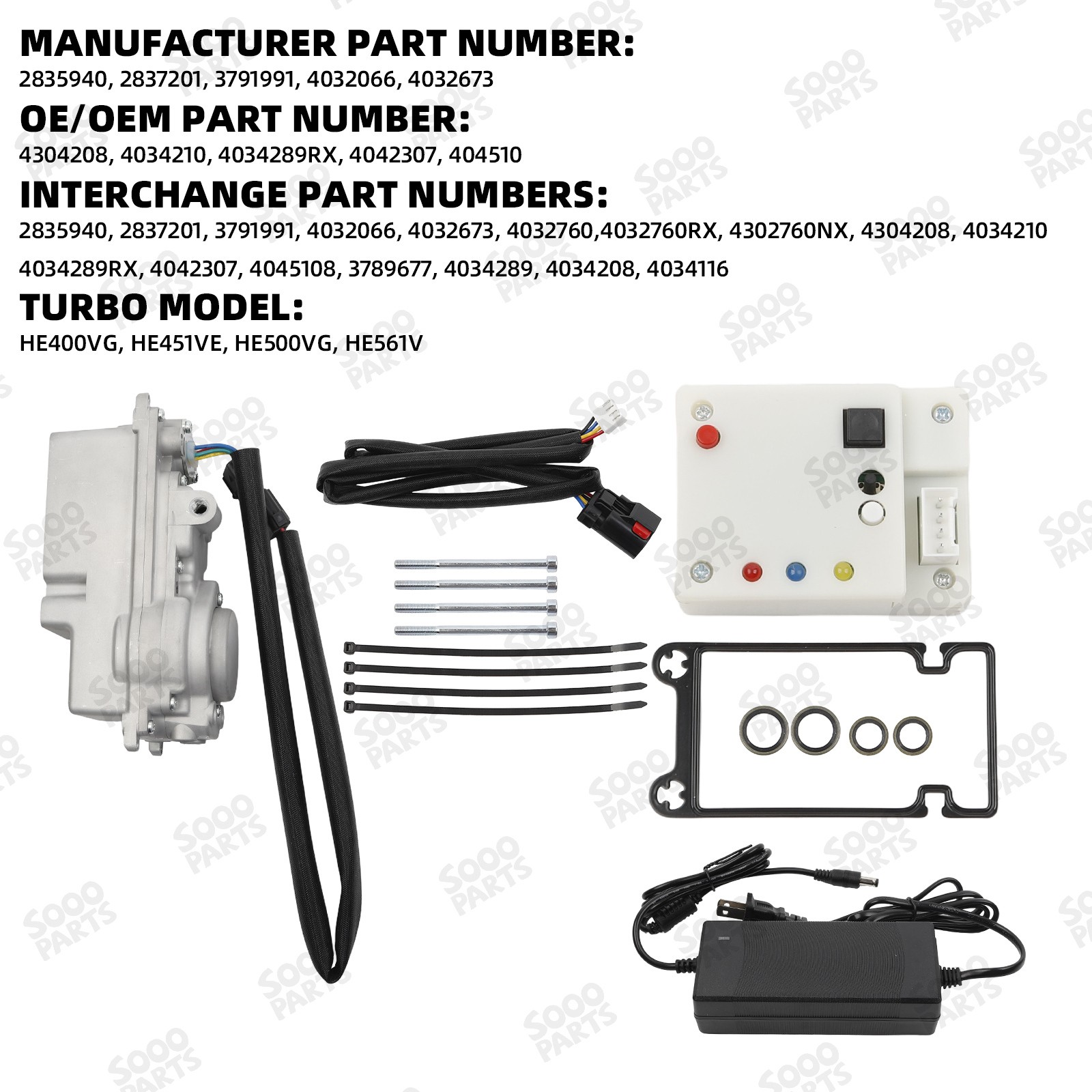 4034289 2835940 Turbo Electric Actuator + Calibrator For Cummins ISX Turbo