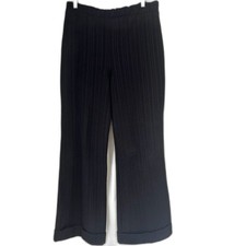 Rare VINTAGE Handmade High-Waist Wide Leg Cuffed Trousers  