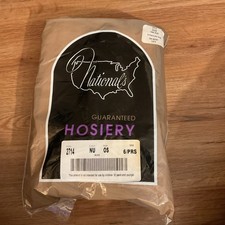 Vintage Nationals Guaranteed Hosiery 2714 Nude Knee Highs 6 Pairs Q38