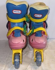 Vtg LITTLE TIKES - Youth Training Roller Blades / Skates - Size M KIDS 10/11/12