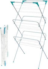 Image of 3-Tier Folding Clothes Airer - Space-Saving Indoor/Outdoor Drying Rack