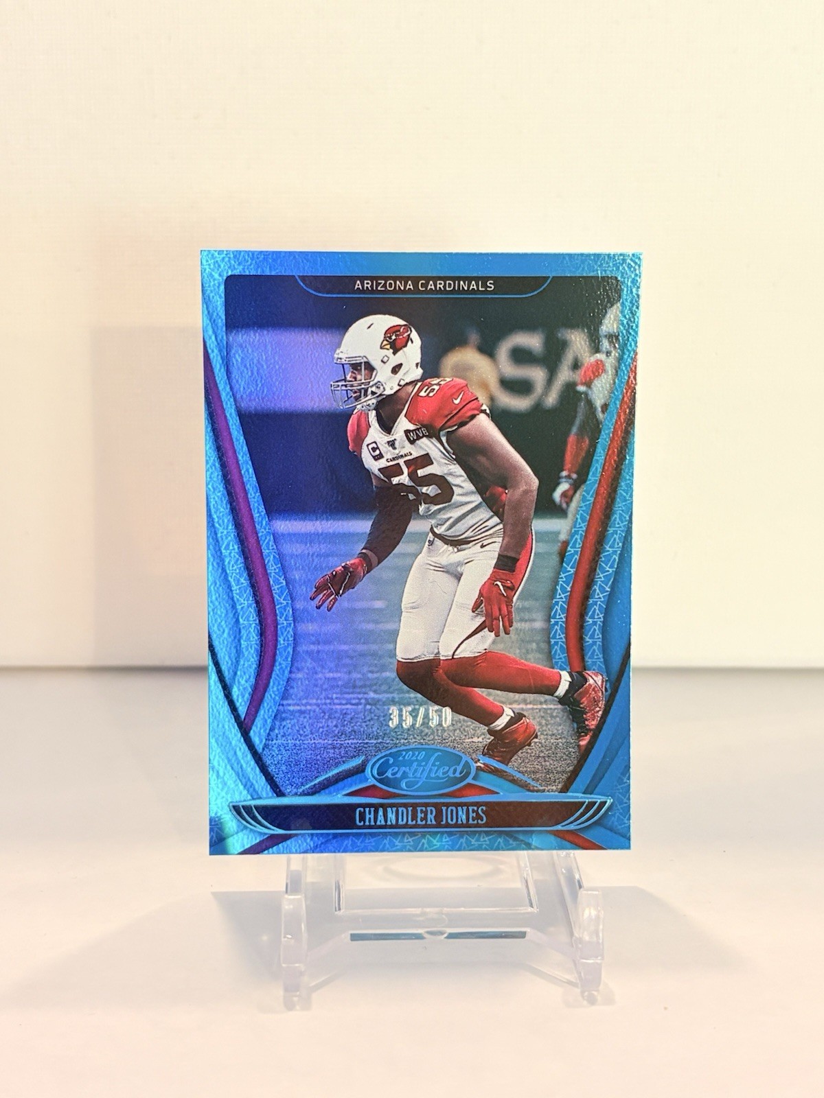 2020 Panini Certified CHANDLER JONES Card #40 Teal Foil /50 Arizona Cardinals