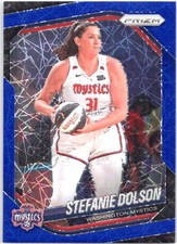 2025 Panini Prizm WNBA #112 Stefanie Dolson Blue Velocity Prizms