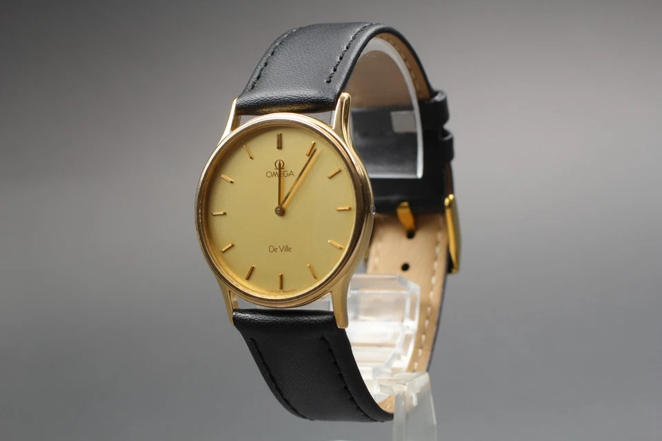 Omega De Ville Vintage Años 80 Ref.191.0214 Cal.1365 Esfera Dorada Cuarzo [Casi Como Nuevo] Foto 3 de 4