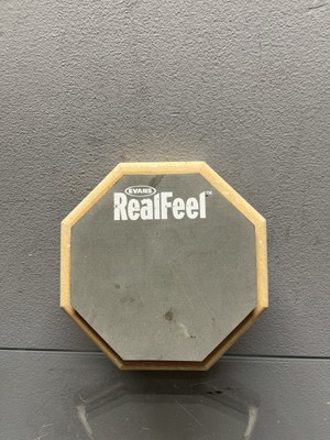 Evans RealFeel Drum Practice Pad Drum Pad Drummer Practice Pad 6 Inch