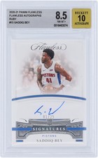 Saddiq Bey Pistons Signed 2020-21 Panini #AUT-BEY #1/25 BGS 8.5/10 Rookie Card