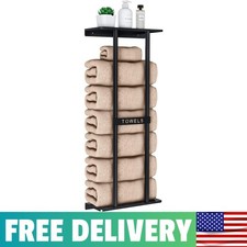 Towel Racks For Bathroom, Bathroom Towel Storage Wall Mounted 30 Inch With Shelf