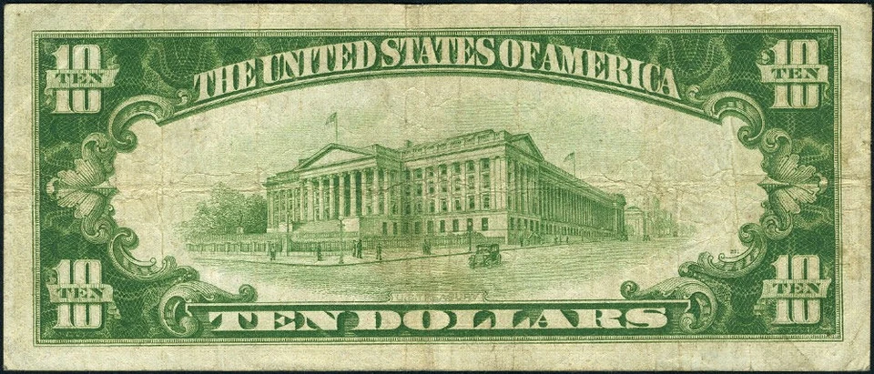 FR. 2002 A $10 1928-B Federal Reserve Note Boston A-A Block VF - Image 3 of 3
