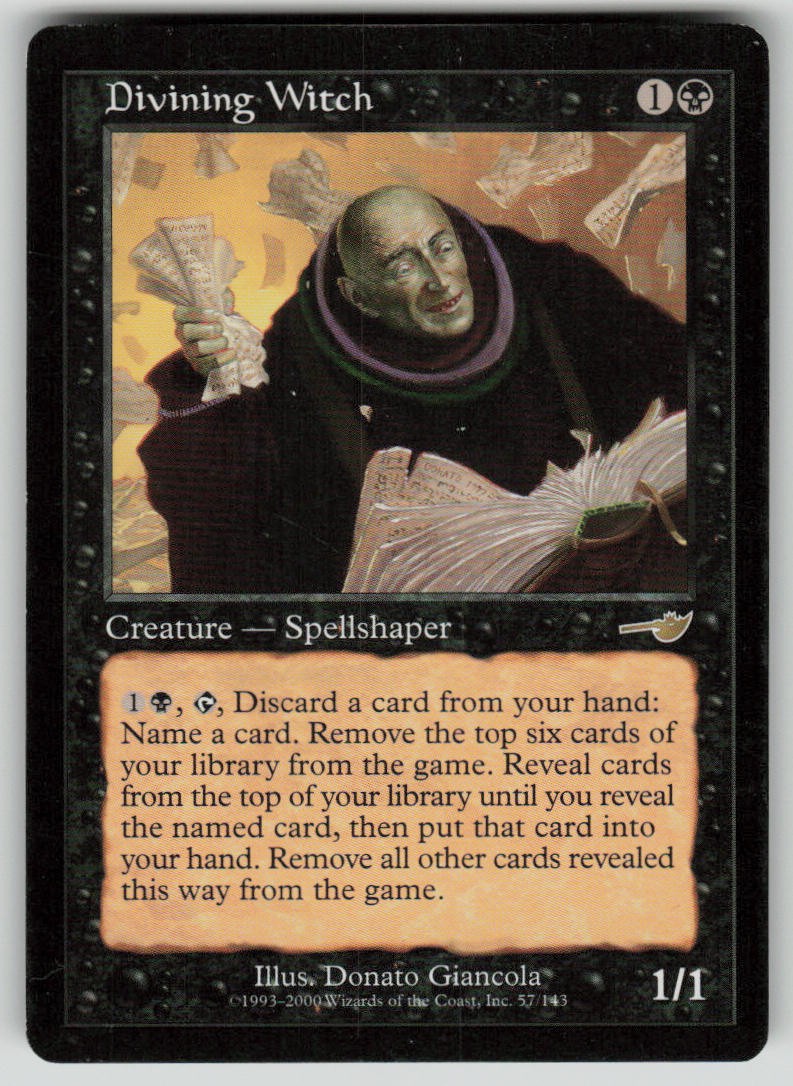 Divining Witch 57 R Nemesis Magic: The Gathering