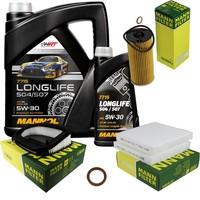Inspektionspaket 6L Mannol Longlife 504/507 5W-30 FüR BMW F25 Xdrive30D