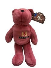 Limited Treasures Steve Young Pro Bear Plush 1998 NFL SF 49ers 8 Bean Bag Teddy