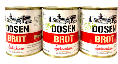 Bio Dosenbrot Notvorrat Prepper 400g Vegan 5J haltbar Krisenvorsorge Camping