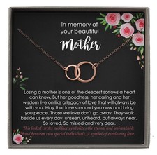 Sympathy Gifts for Loss of Mother-Rose Goldfilled Memorial Gifts for Loss of ...