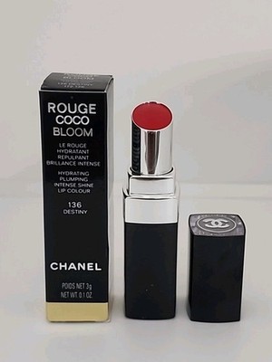 CHANEL Rouge Coco BLOOM hydrating Plumping Intense Shine Lip Color 136 DESTINY