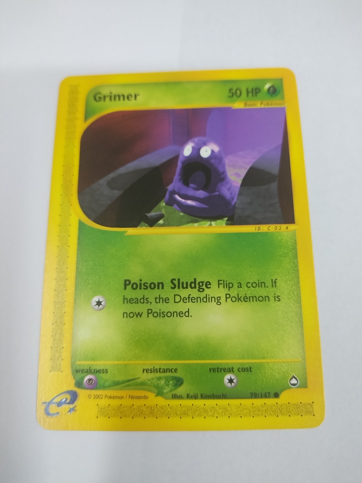 MINT Pokemon Card - Grimer Aquapolis 79/147 Common DARK poison