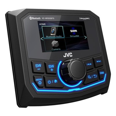 JVC KD-MR305BTS 2.7'' LCD Gauge-style DMR, BT, iPod USB, SXM, 1Cam, 2Pre 2V - ...