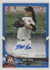2018 Bowman Prospect Blue 131/150 Matt Givin #PA-MG Auto 0b0
