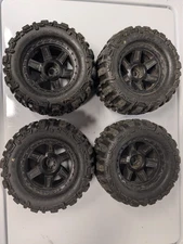 4x Proline Trencher X 1/8 Monster Truck Tires on 17mm Hex Wheels #1184
