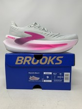Women's Brooks Glycerin Max 2, Oyster/Argyle/Cyber Pink, 9 B Medium US