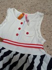 Bonnie Baby Dress 24 Months Girl Nautical USA Ribbon Ruffles Polka Dots Stripes — photo 3