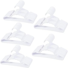 100 pcs White Baby Nursery Closet Hangers,Non-Slip Laundry Infant Pant Hanger